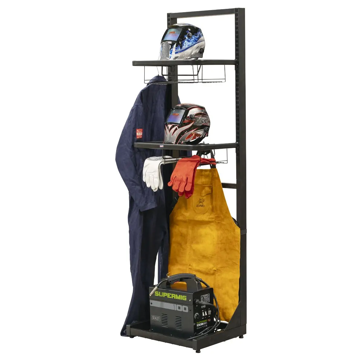 Sealey Motorcycle Helmet & Gear Tidy, Freestanding - Image 6