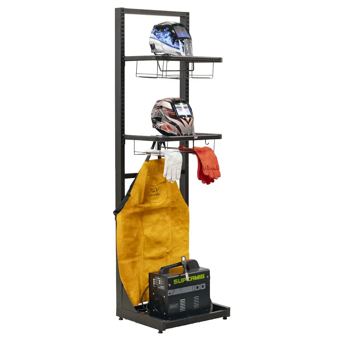 Sealey Motorcycle Helmet & Gear Tidy, Freestanding - Image 7