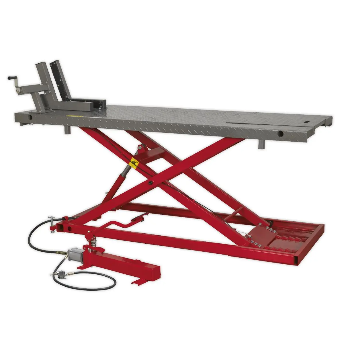 Sealey Heavy-Duty Air/Hydraulic Motorcycle Lift 680kg Capacity - Image 4