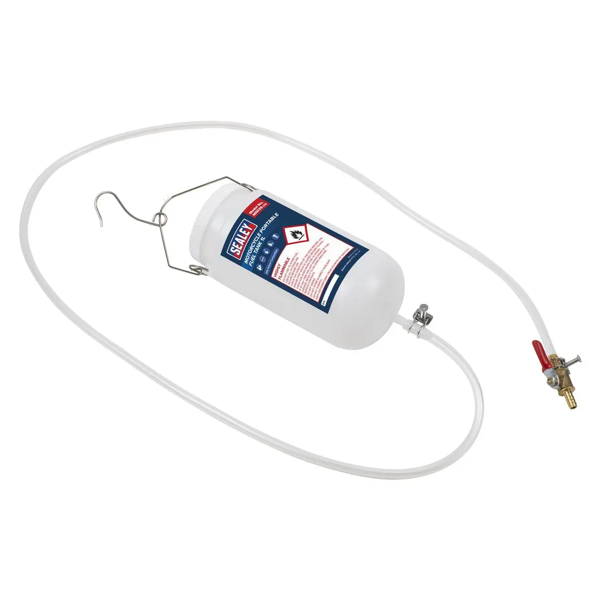 Sealey Motorcycle Portable Fuel Tank 1L - Image 3
