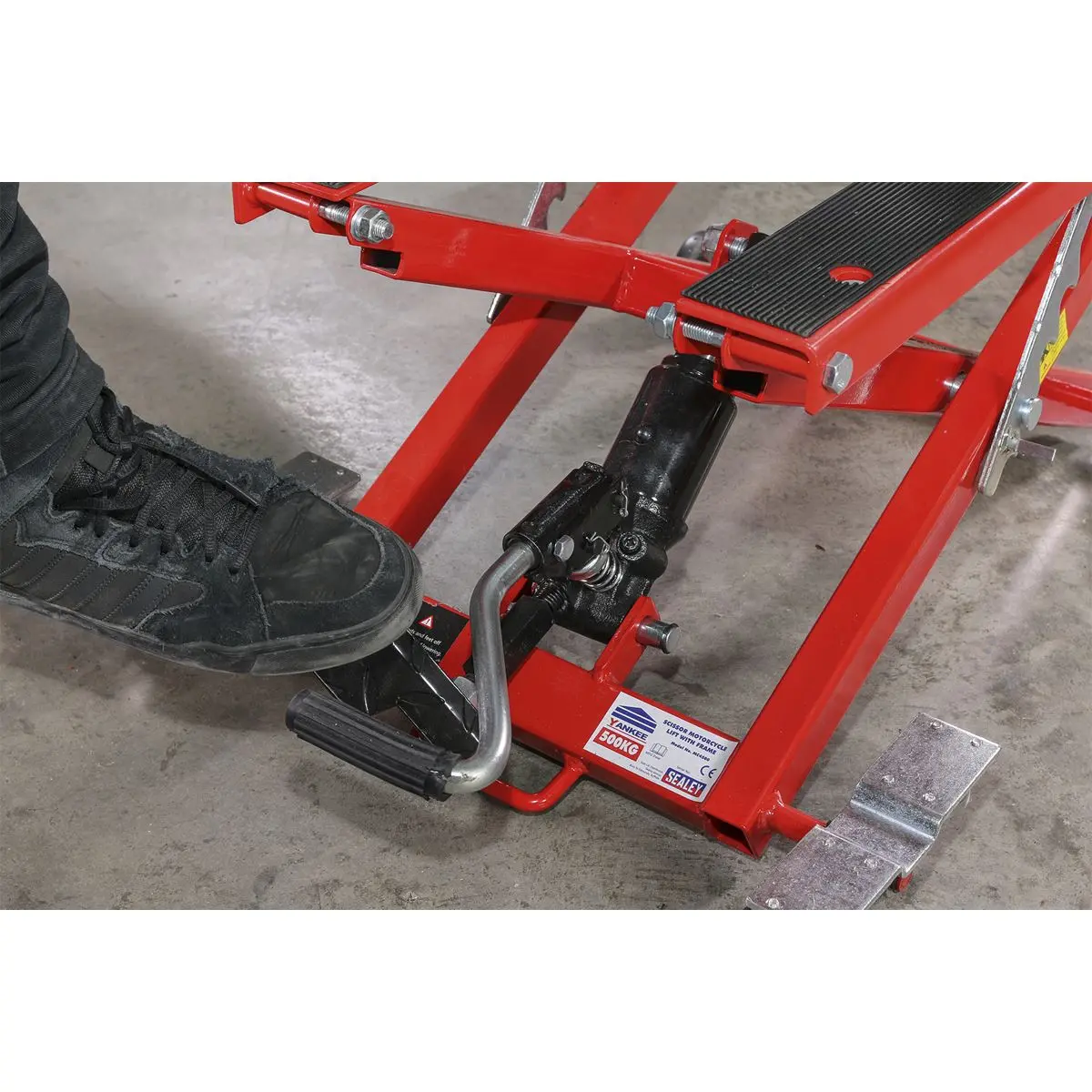 Sealey Hydraulic Motorcycle & Quad Scissor Lift 500kg Capacity - Image 7