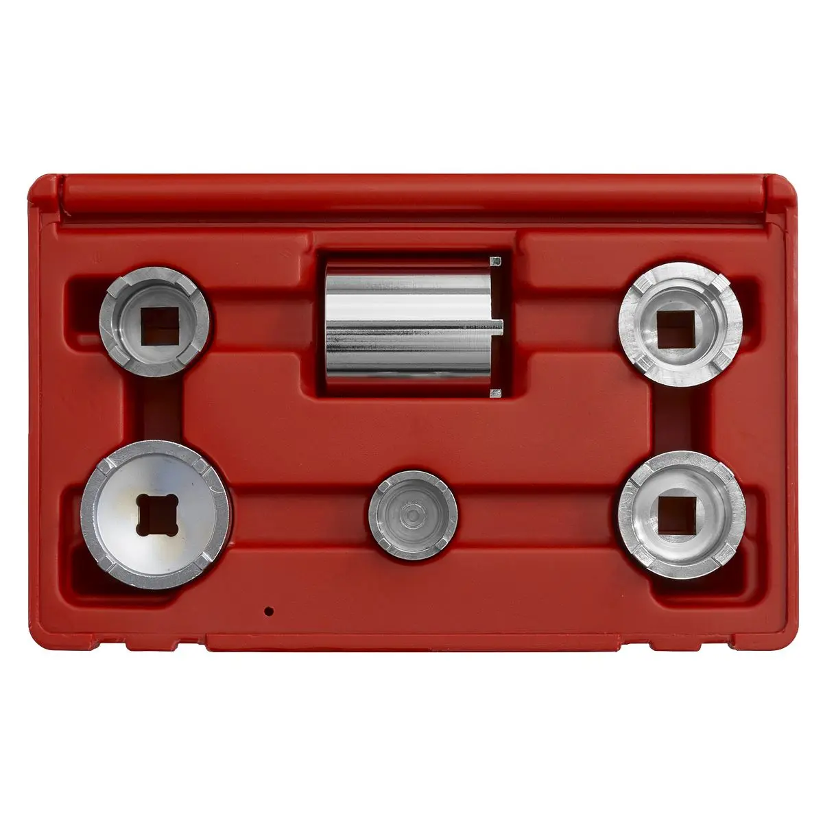 Sealey Motorcycle Swingarm Locknut Socket Set 6pc - Image 2