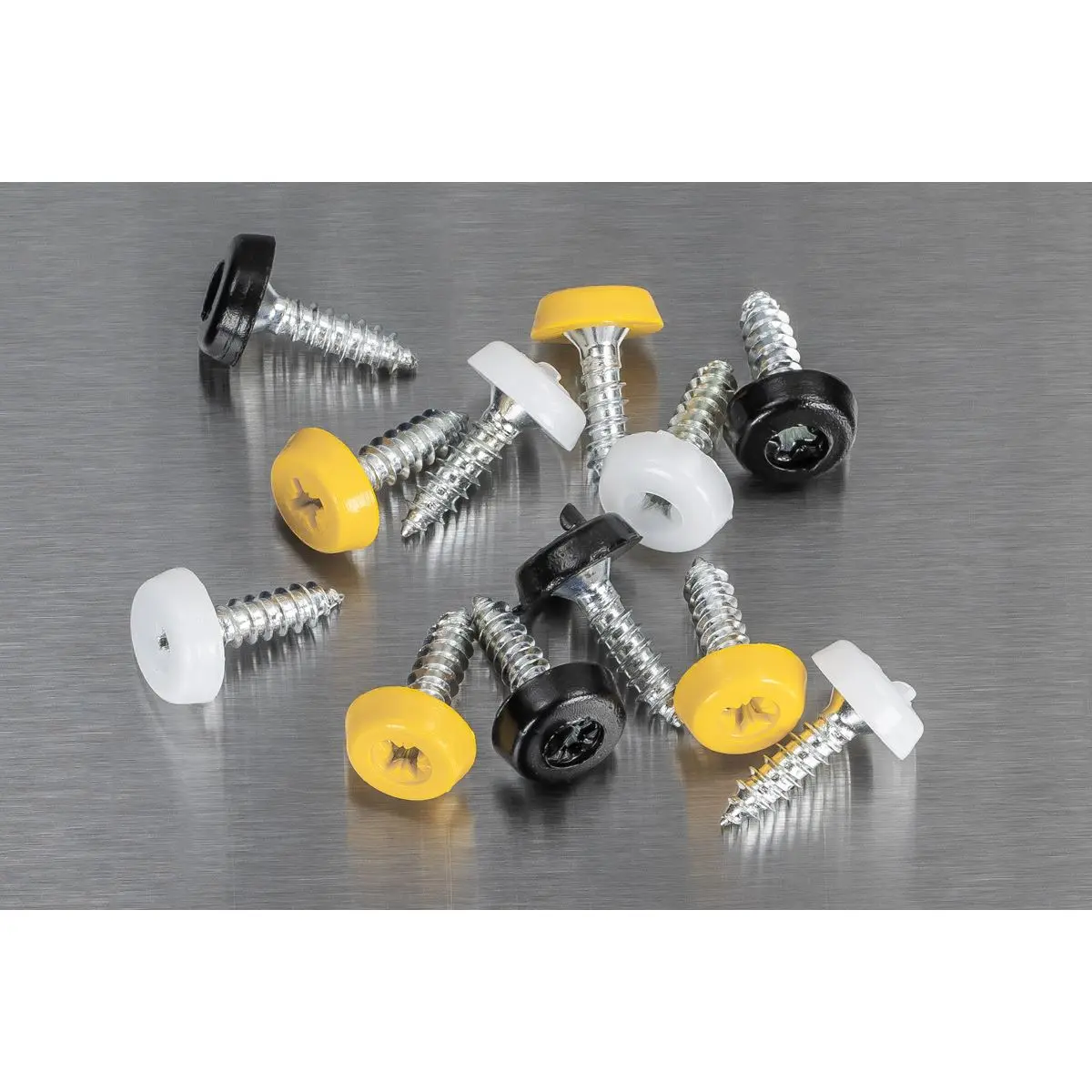 Sealey Numberplate Screw Assortment 195pc 4.8mm x 18mm - Plastic Enclosed Head - Image 9