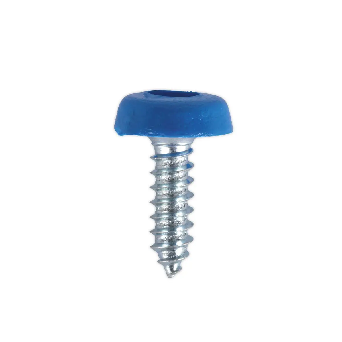 Sealey Numberplate Screw Plastic Enclosed Head 4.8 x 18mm Blue Pack of 50 - Image 3