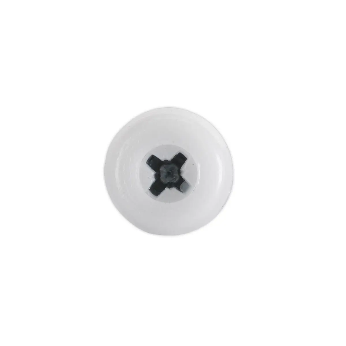 Sealey Numberplate Screw Plastic Enclosed Head 4.8 x 18mm White Pack of 50 - Image 2