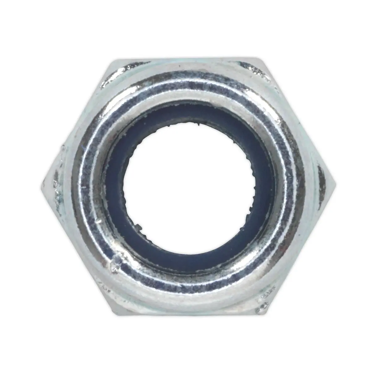 Sealey Nylon Locknut M6 Zinc Pack of 100 - Image 3