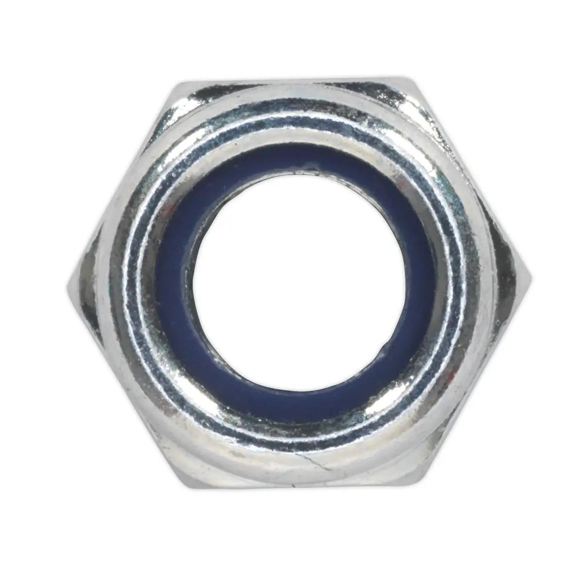 Sealey Nylon Locknut M8 Zinc Pack of 100 - Image 3