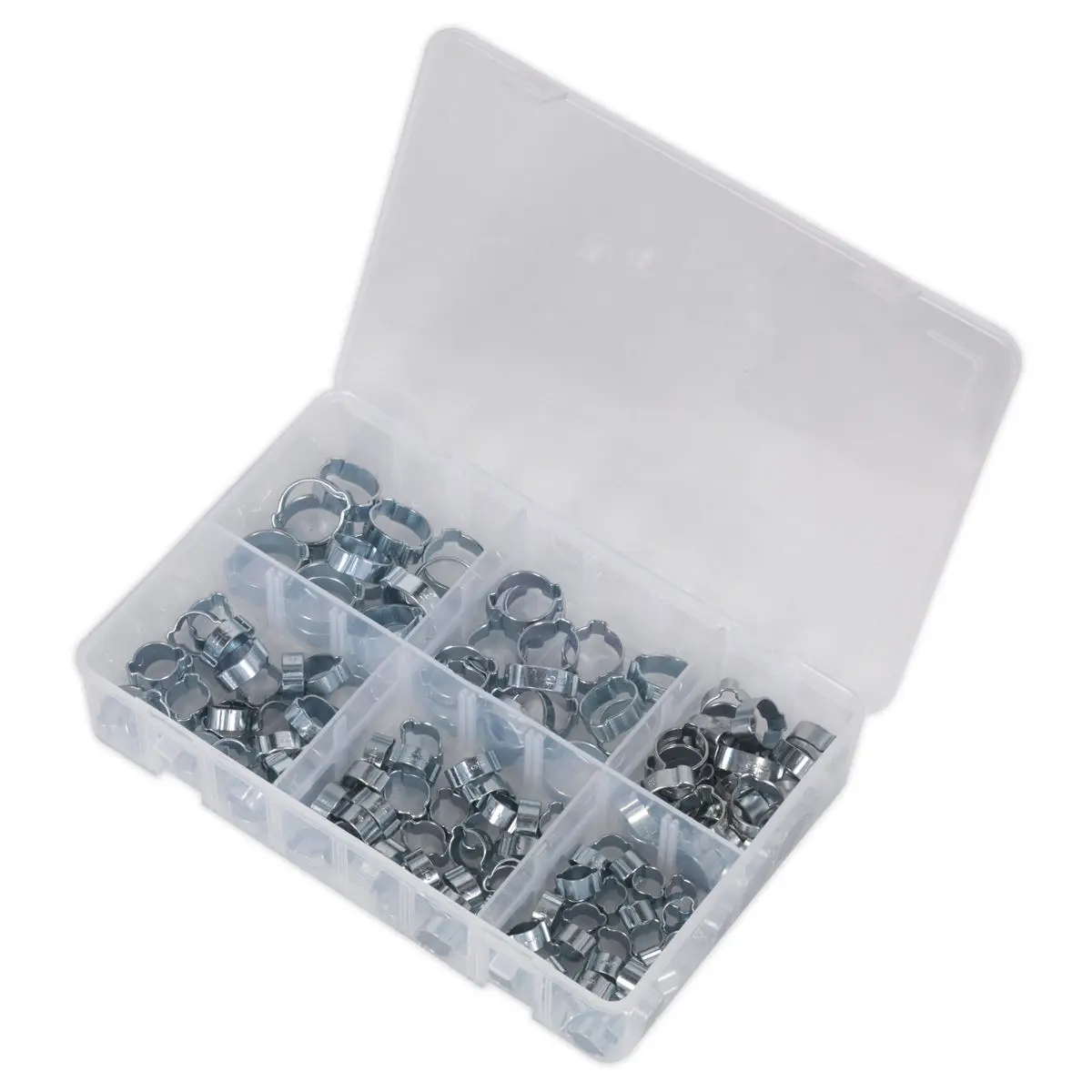 Sealey O-Clip Double Ear Assortment 140pc - Zinc Plated - Image 4