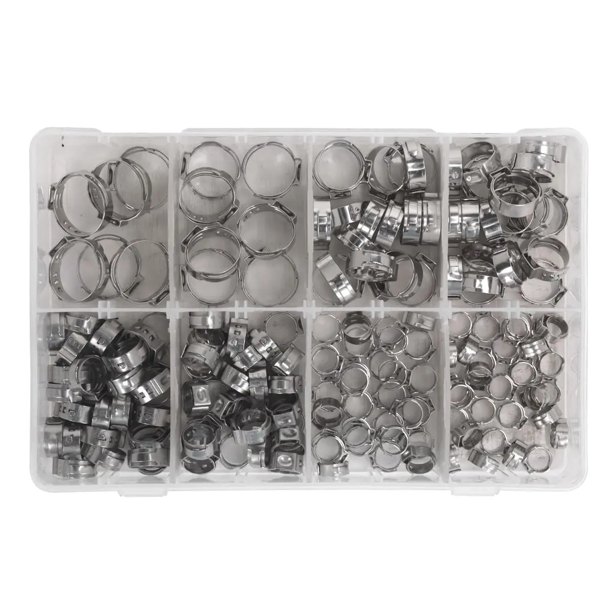 Sealey O-Clip Single Ear Assortment 160pc Stainless Steel - Image 2