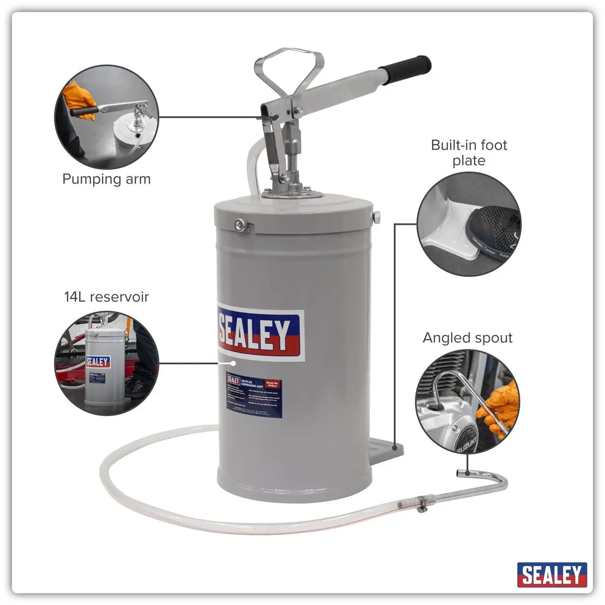 Sealey Oil Dispensing Unit 14L - Image 11