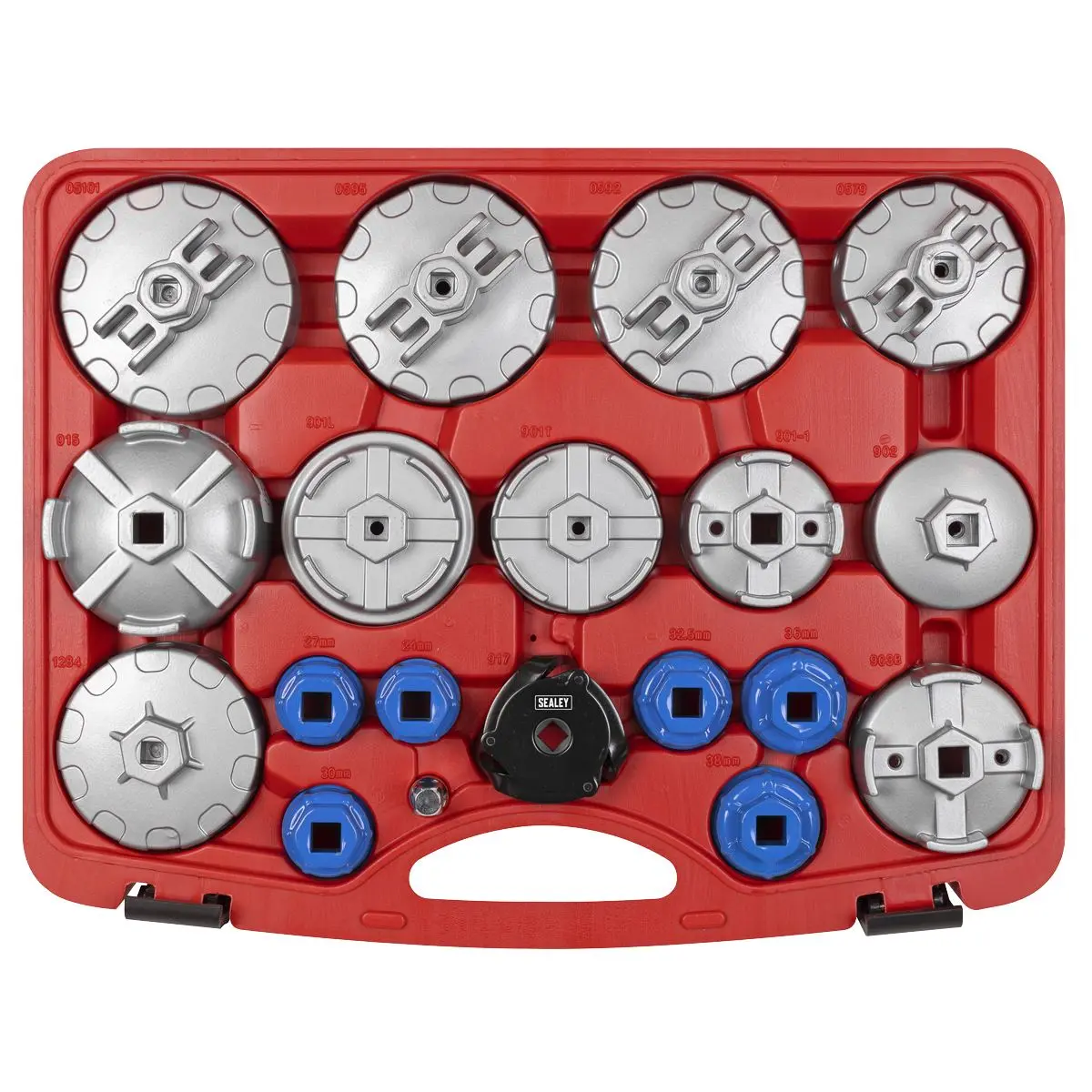 Sealey Oil Filter Cap Wrench Set 19pc - Image 4