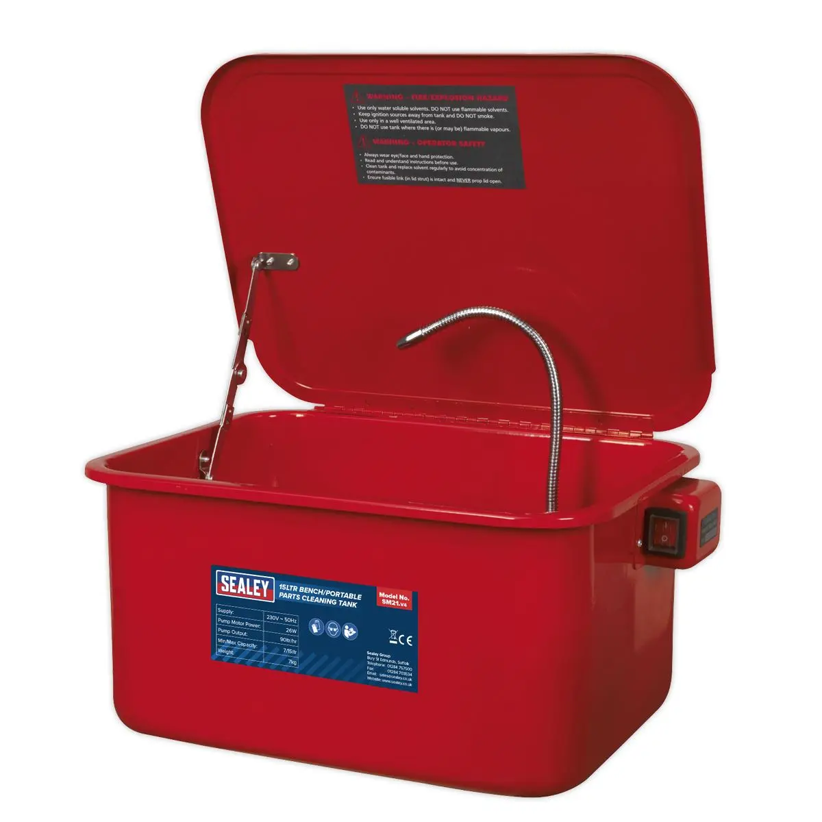 Sealey Parts Cleaning Tank Bench/Portable - Image 10