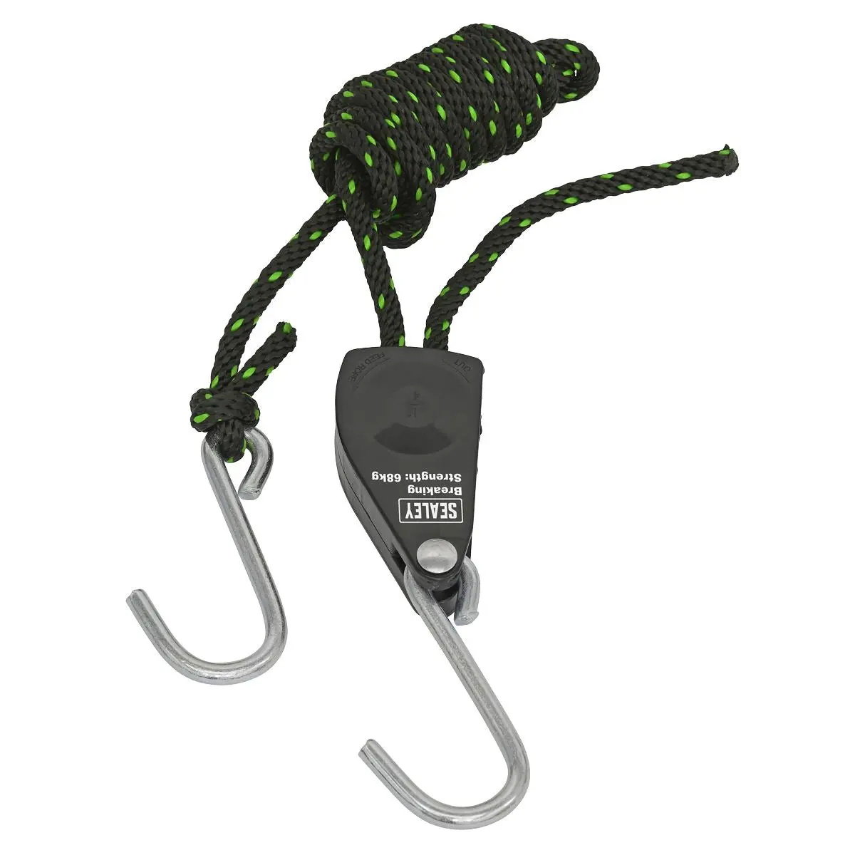 Sealey Parts Hanger/Tie Down Ratchet 2m with S-Shaped Hooks - Pack of 2 - Image 3