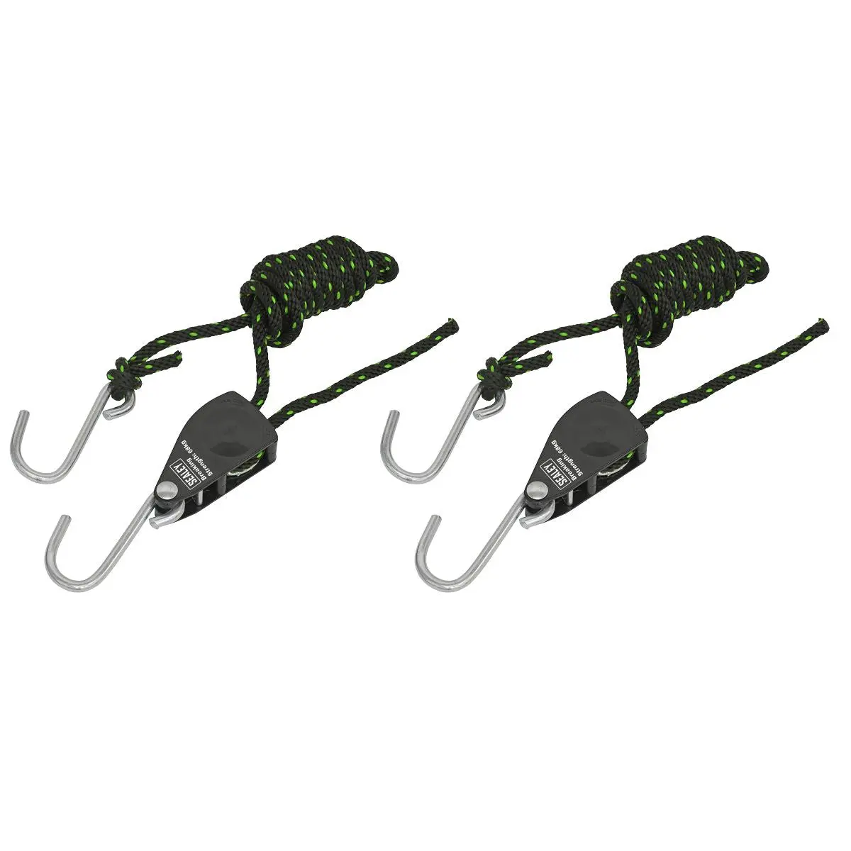 Sealey Parts Hanger/Tie Down Ratchet 2m with S-Shaped Hooks - Pack of 2 - Image 4