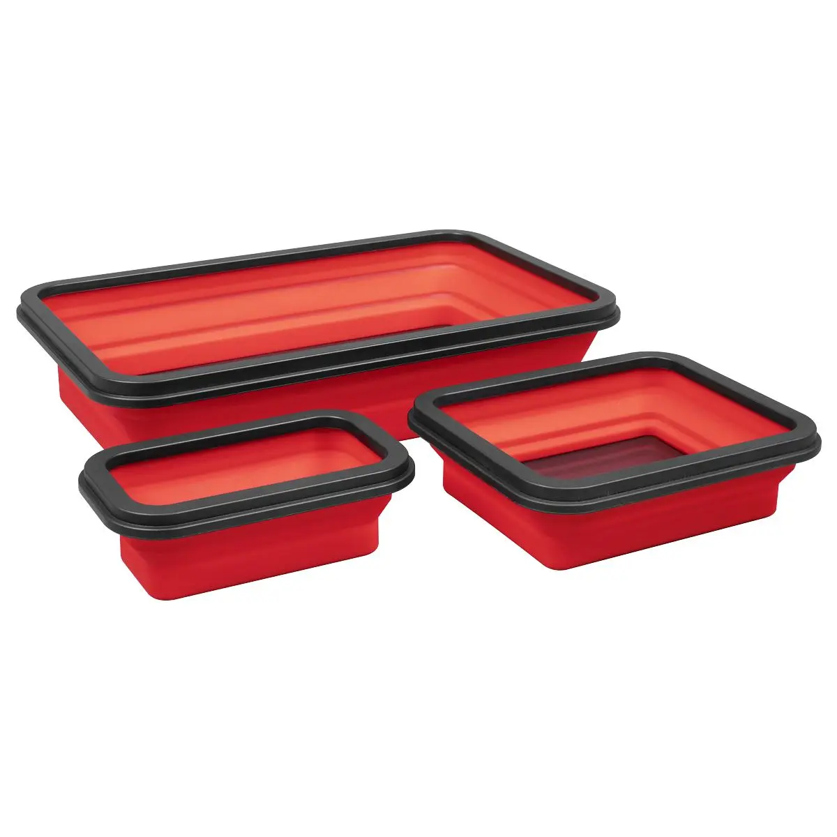 Sealey Parts Tray Collapsible Magnetic - Set of 3 - Image 2