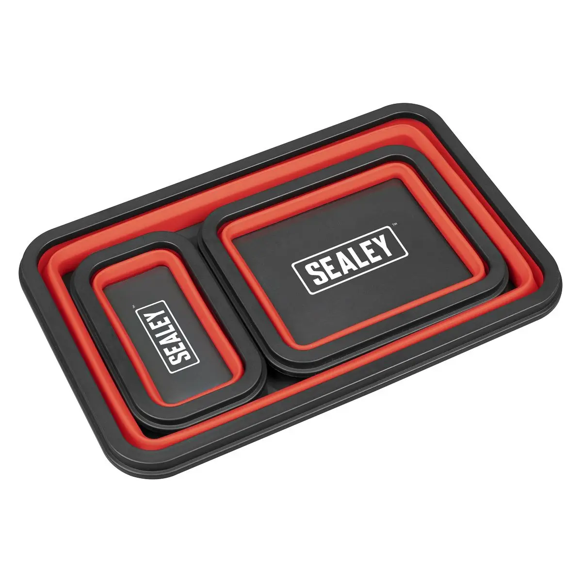 Sealey Parts Tray Collapsible Magnetic - Set of 3 - Image 3