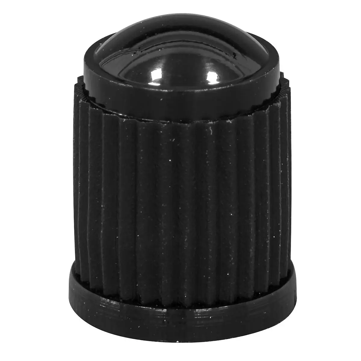 Sealey Plastic Valve Caps 4pc - Black - Image 3