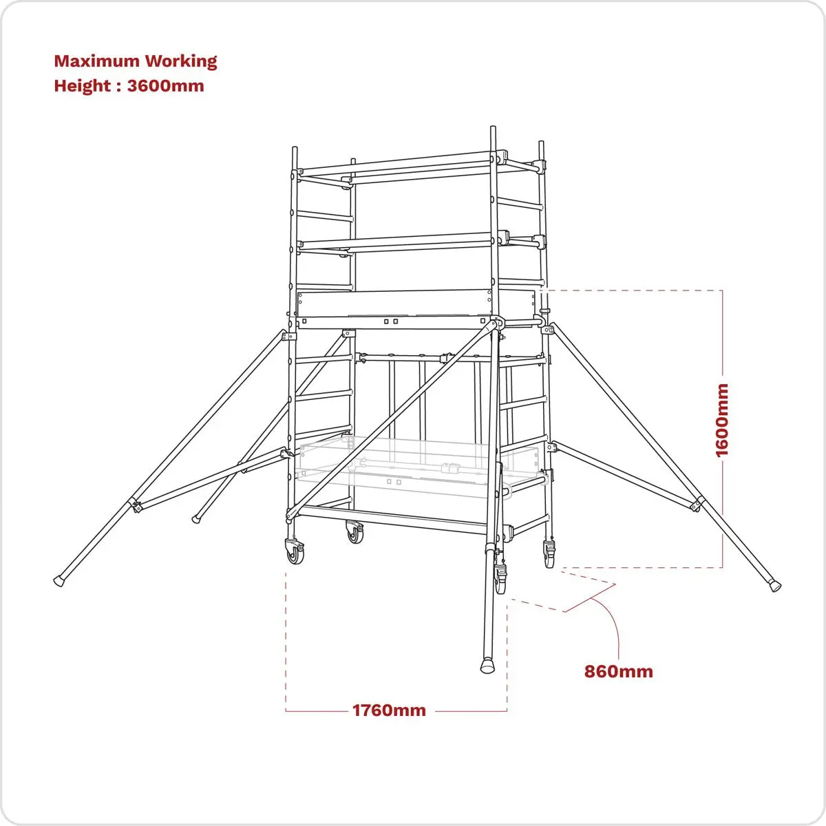Sealey Platform Scaffold Tower Combo EN 1004 -1 - Image 9