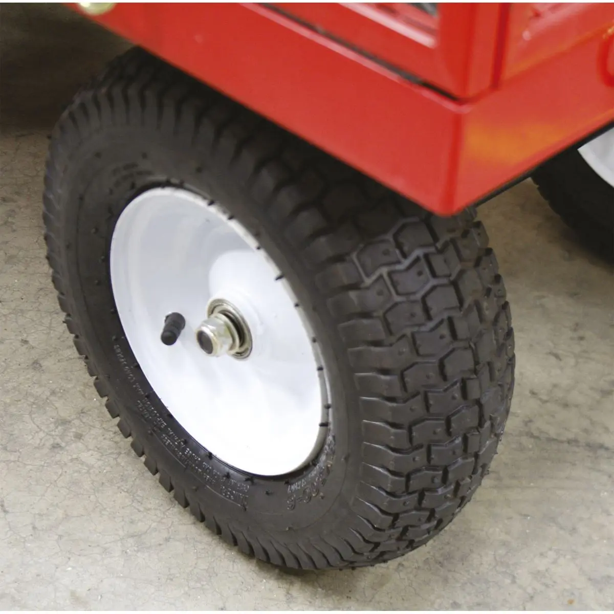 Sealey Platform Truck with Sides Pneumatic Tyres 450kg Capacity - Image 3