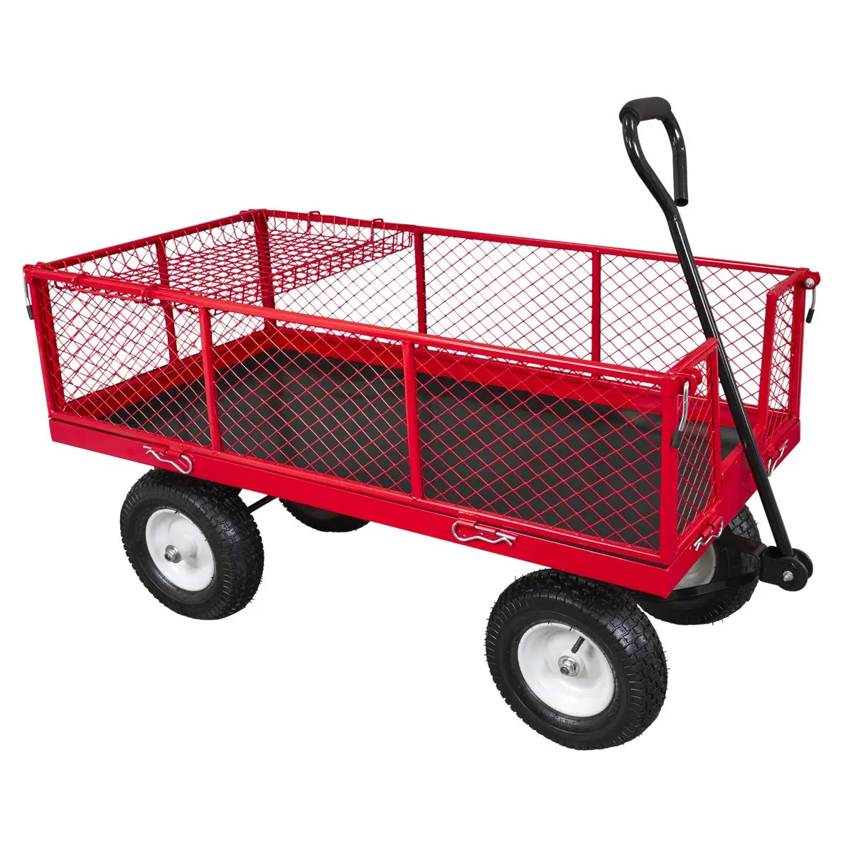Sealey Platform Truck with Sides Pneumatic Tyres 450kg Capacity - Image 8