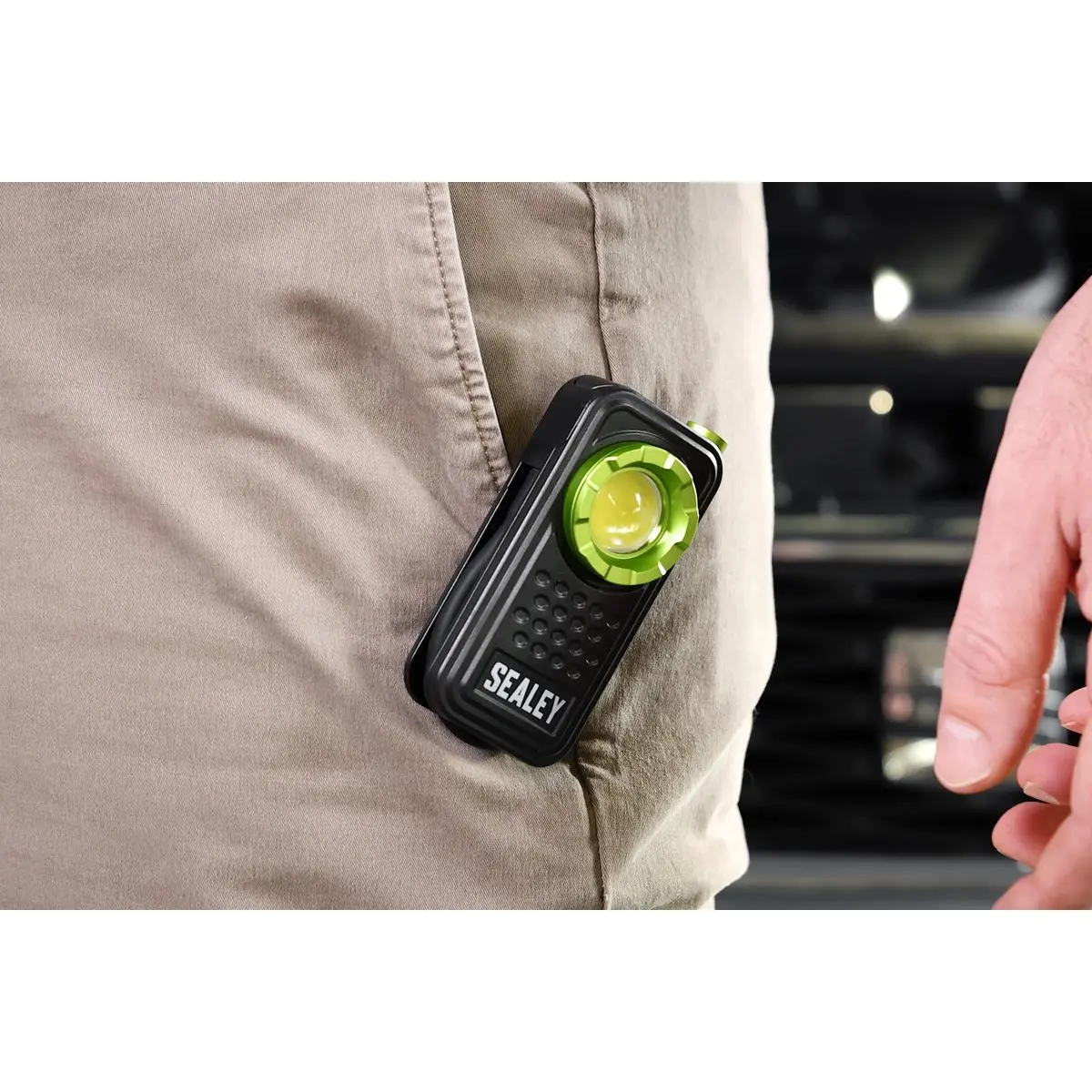 Sealey Pocket Light with Flexi Inspection Light 8W COB LED & 1W SMD LED - Image 6
