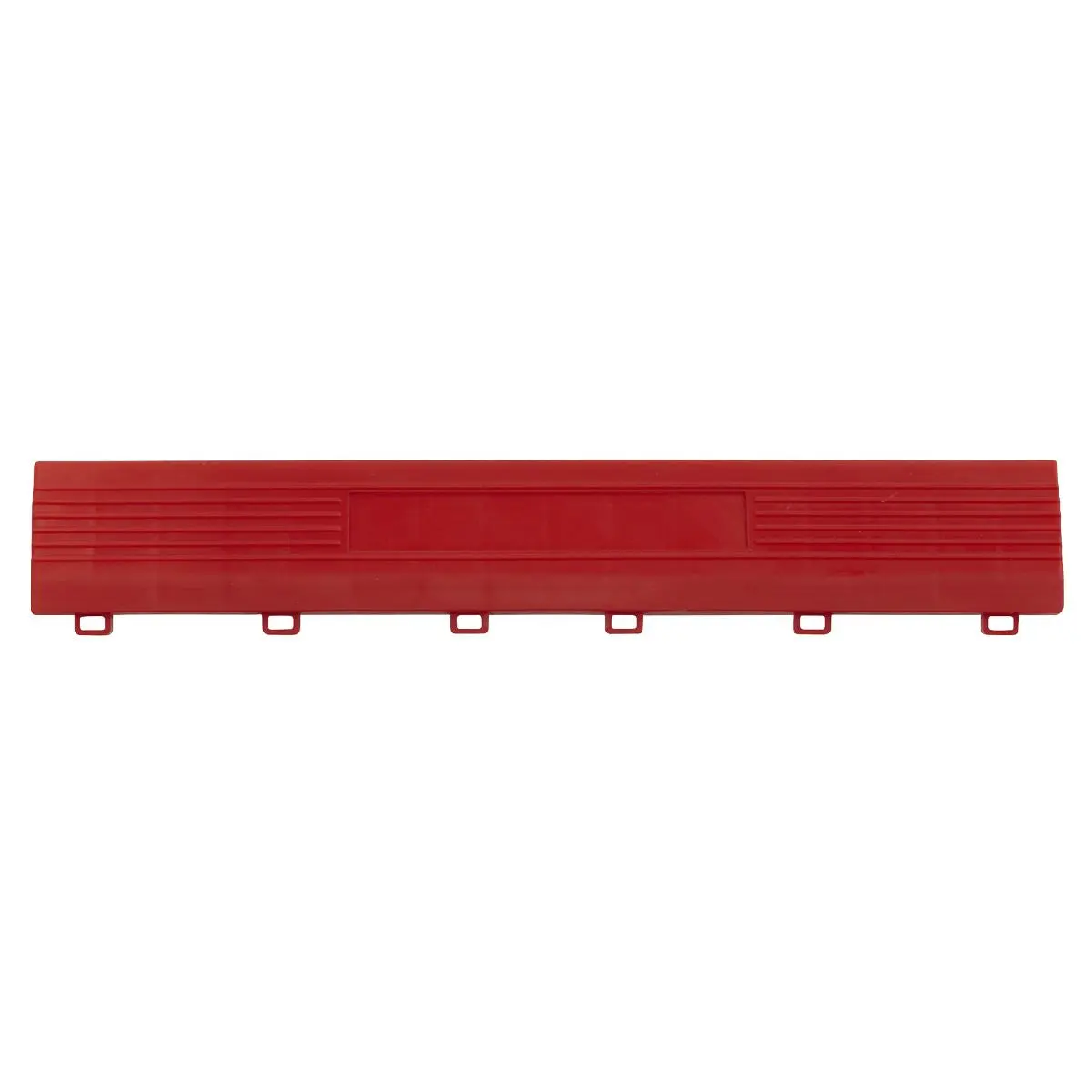 Sealey Polypropylene Floor Tile Edge 400 x 60mm Red Female - Pack of 6 - Image 2