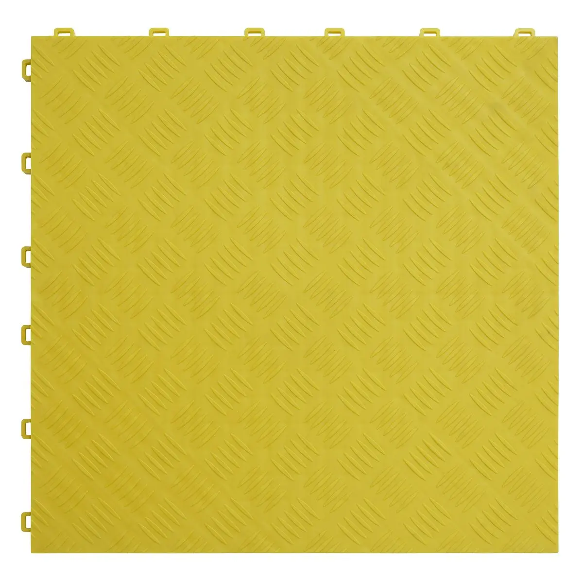 Sealey Polypropylene Floor Tile - Yellow Treadplate 400 x 400mm - Pack of 9 - Image 2