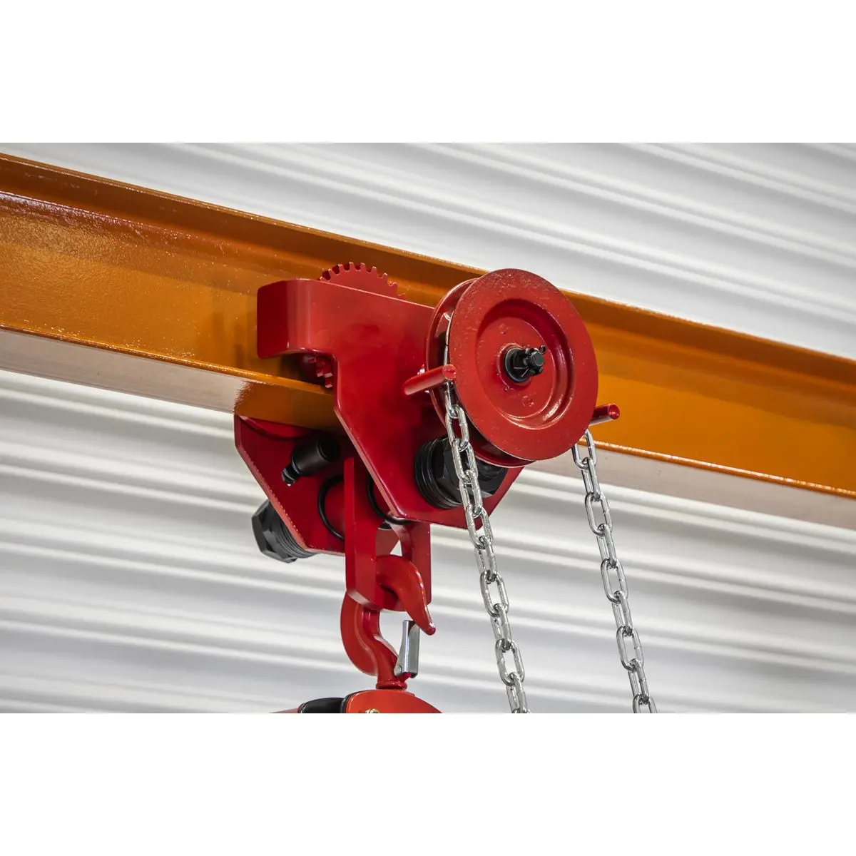 Sealey Portable Adjustable Gantry Crane with Geared Trolley Combo 1 Tonne - Image 5