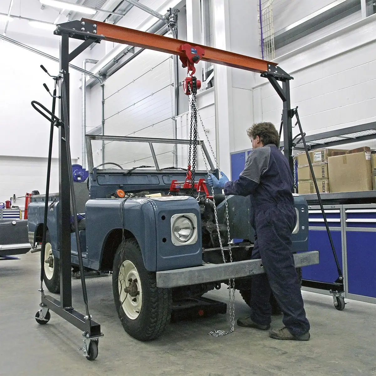 Sealey Portable Lifting Adjustable Gantry Crane 1 Tonne - Image 8