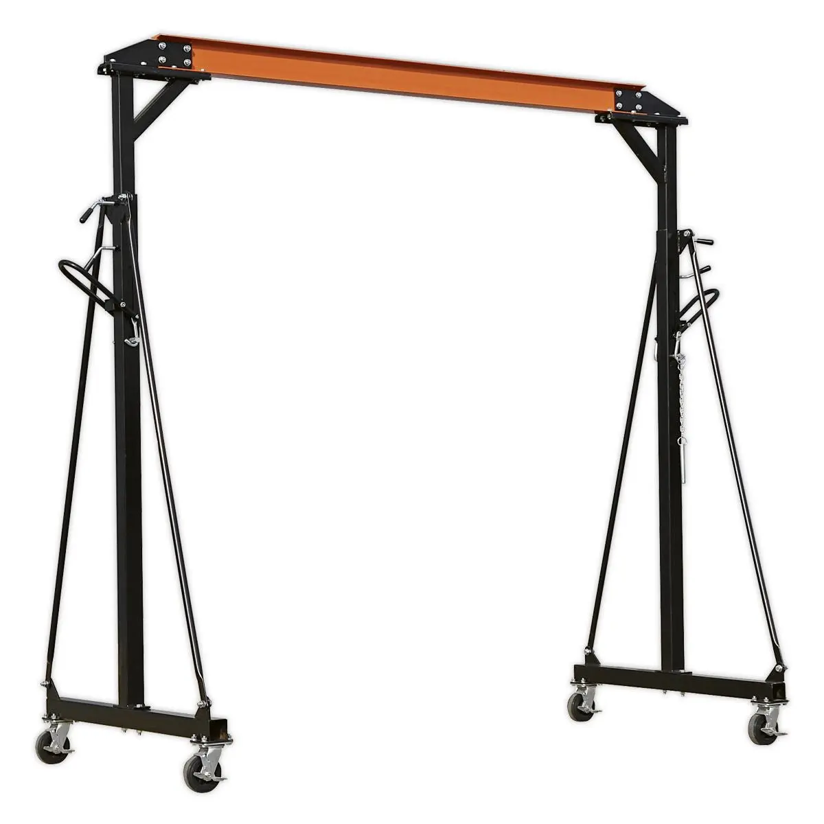 Sealey Portable Lifting Adjustable Gantry Crane 1 Tonne & Hoist Combo - Image 3