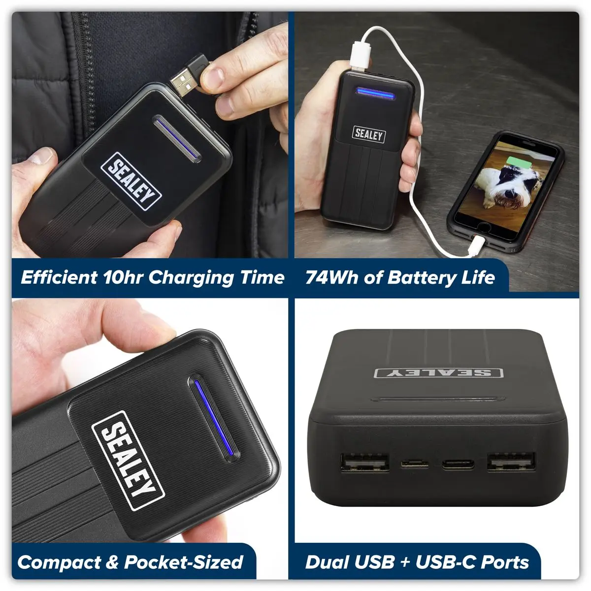 Sealey Portable Power Bank 10W 20000mAh - Image 10