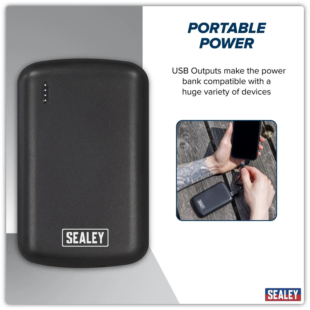 Sealey Portable Power Bank 10W 5000mAh - Image 11