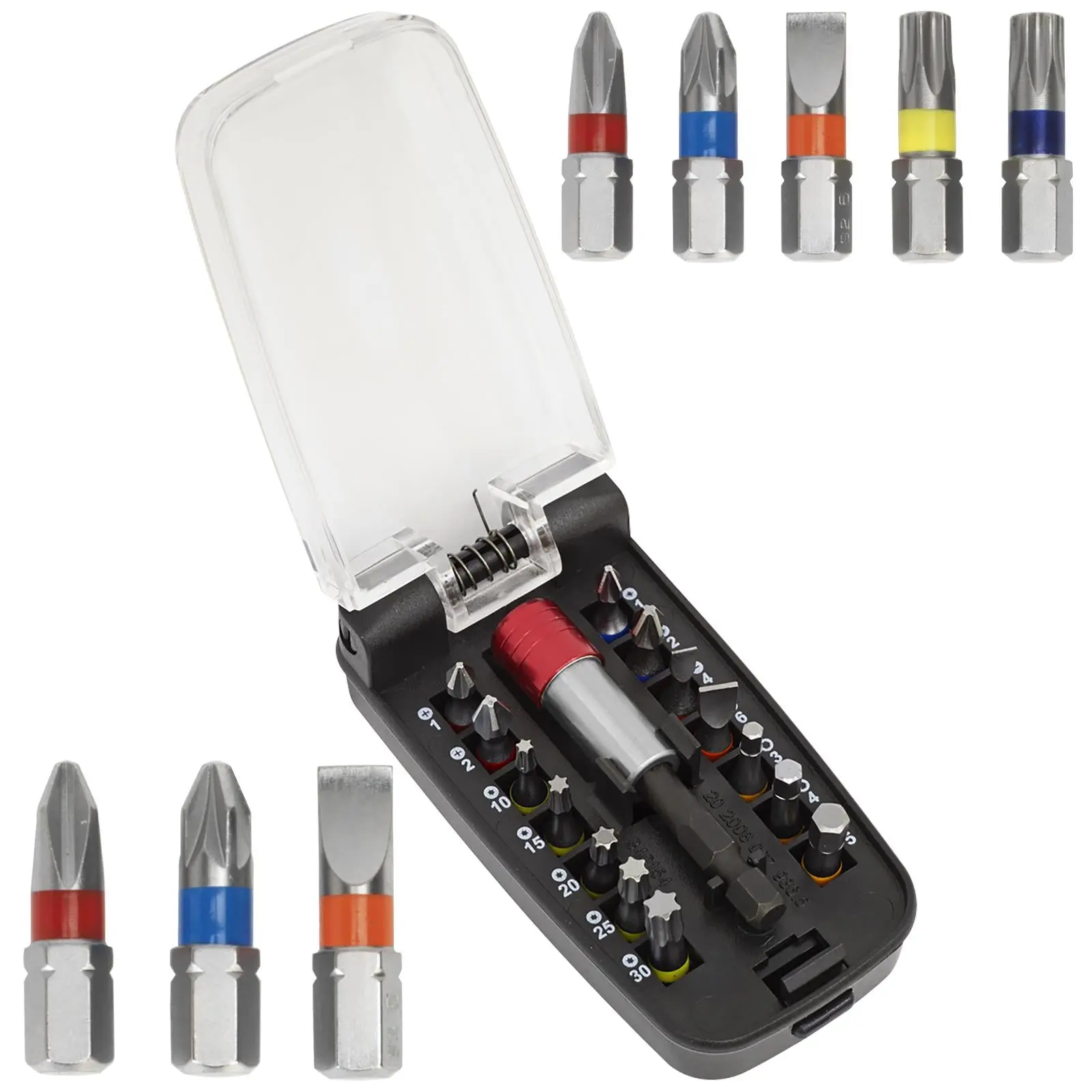 Sealey Power Tool Screwdriver Bit Set 15 Piece Colour Coded S2 Steel - Image 8