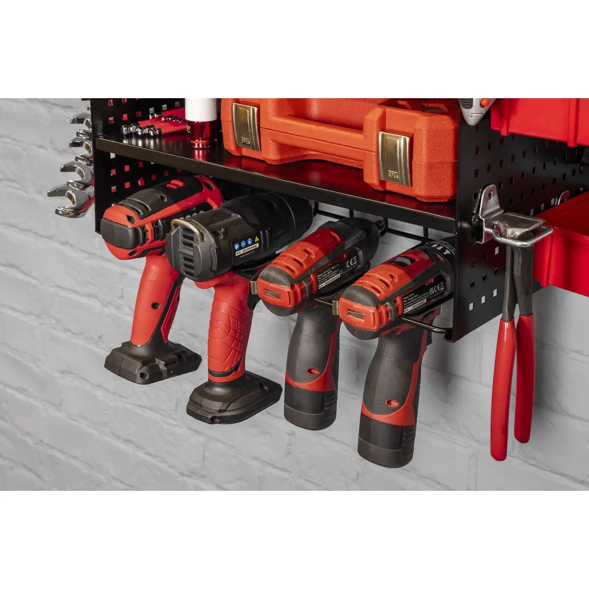Sealey Power Tool Storage Rack with Shelves - Image 4