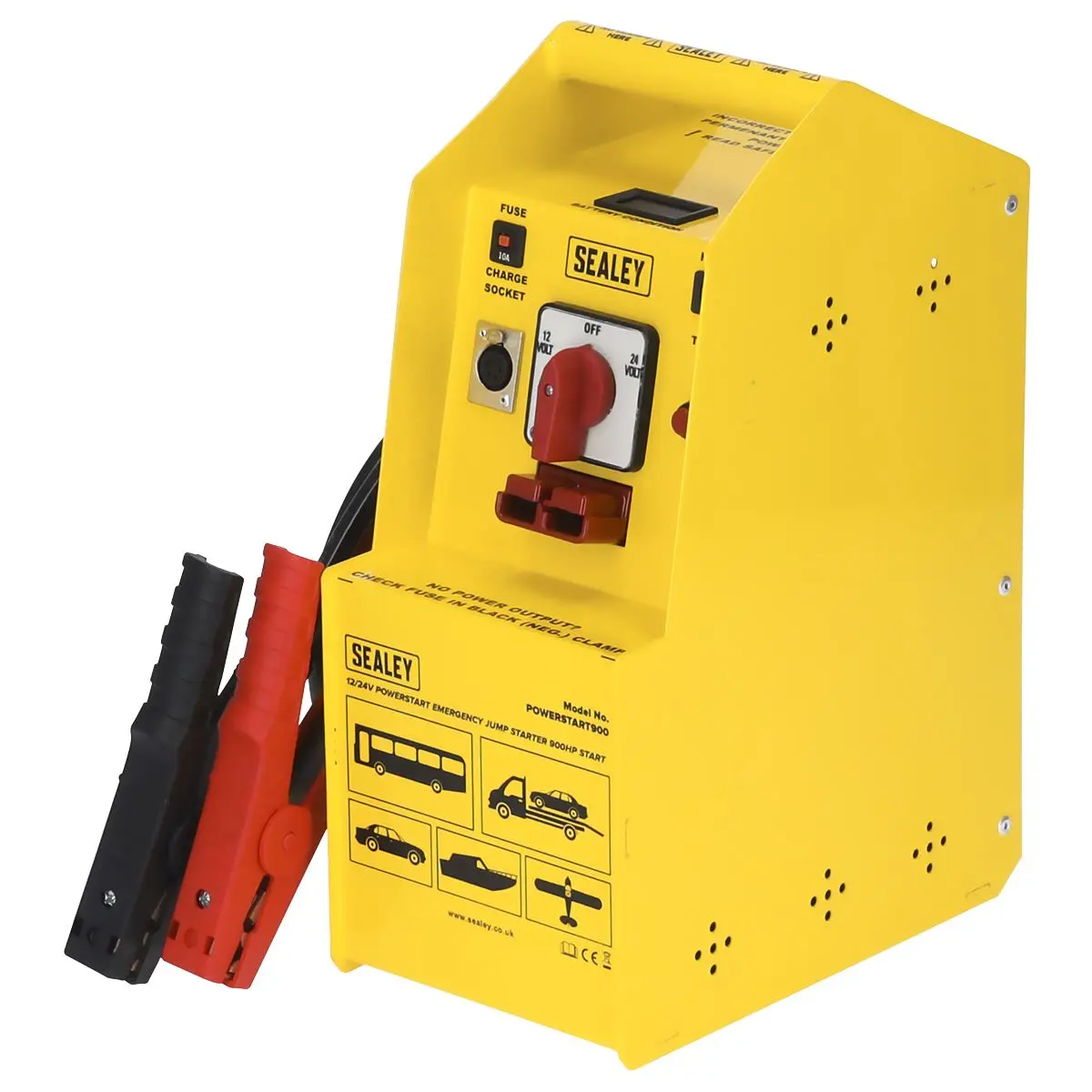 Sealey PowerStart Emergency Jump Starter 900hp Start 12/24V - Image 2