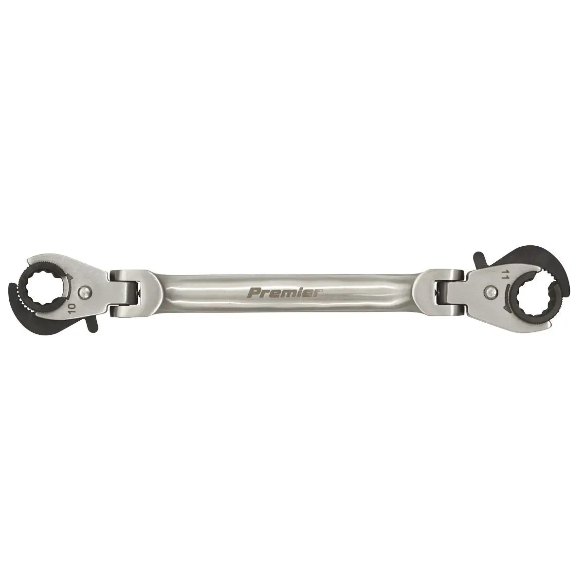Sealey Premier 10 and 11mm Flexi Head Ratchet Flare Nut Brake Pipe Spanner - Image 3