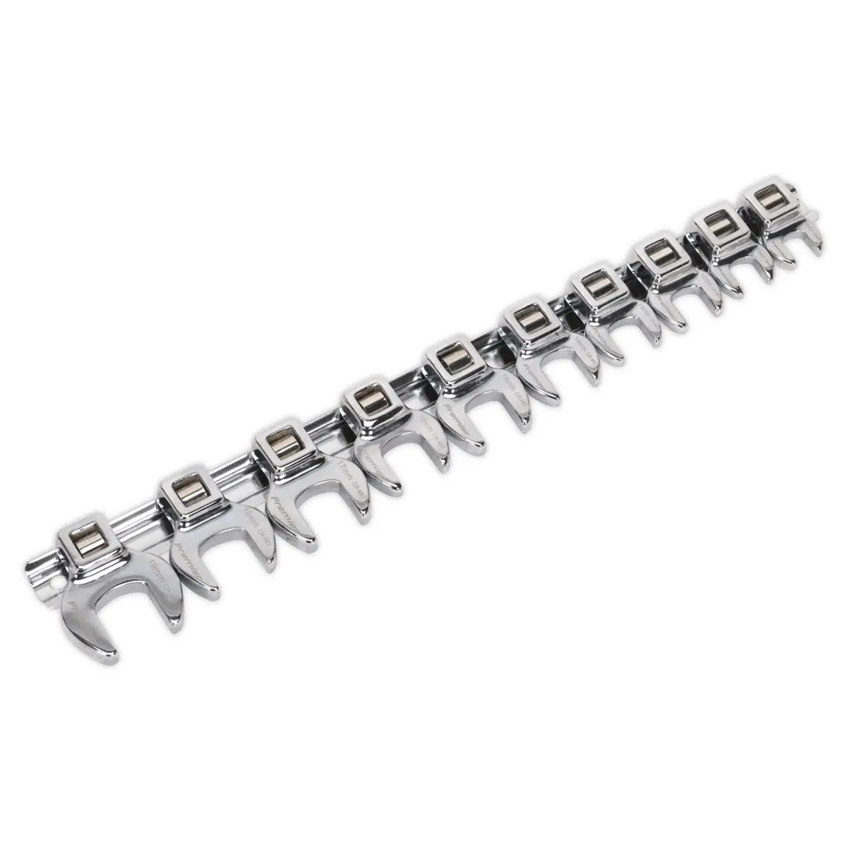 Sealey Premier 10 Piece 3/8" Drive Metric Crow Foot Spanner Set 10-19mm