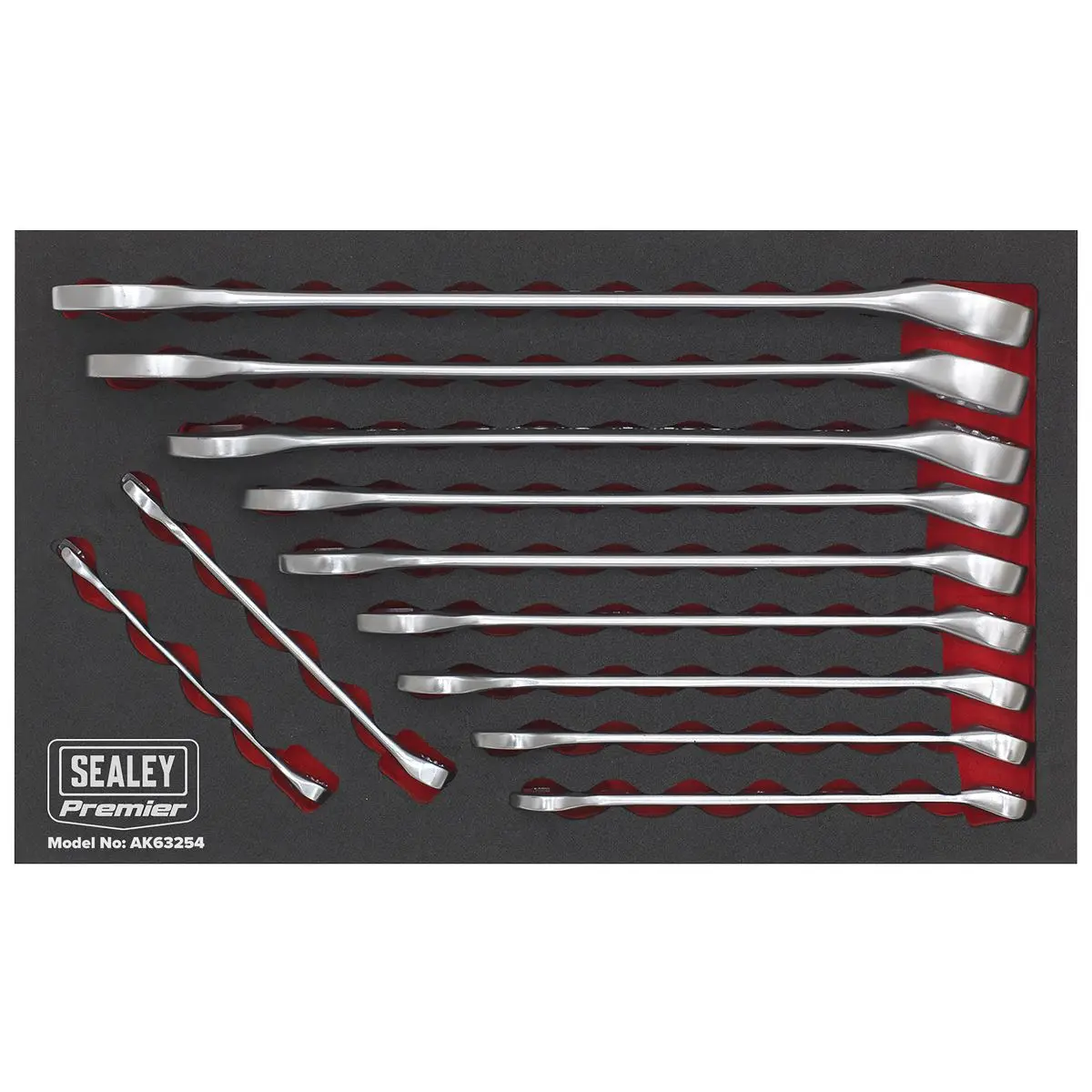 Sealey Premier 11 Piece Cold Stamped Combination Spanner Set Imperial 1/4"-7/8 - Image 6