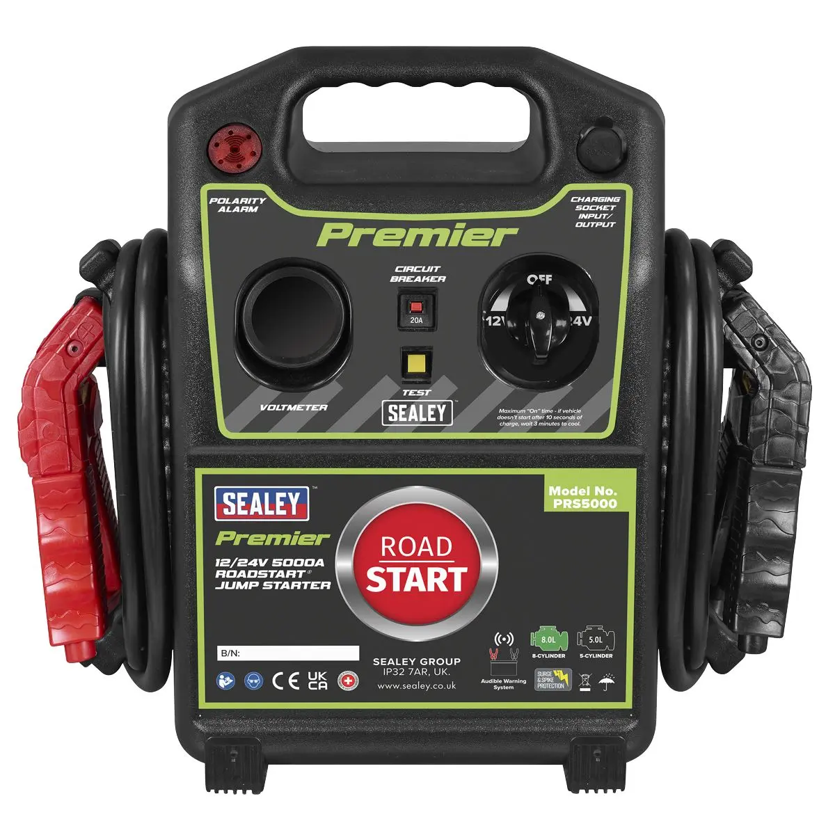 Sealey Premier 12/24V Premier RoadStart® Jump Starter 5000A - Image 6