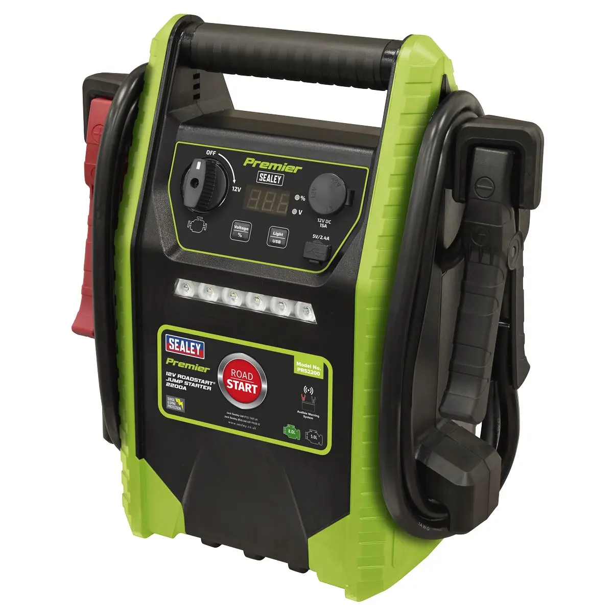 Sealey Premier 12V RoadStartĀ® Jump Starter 2200 Peak Amps - Image 3