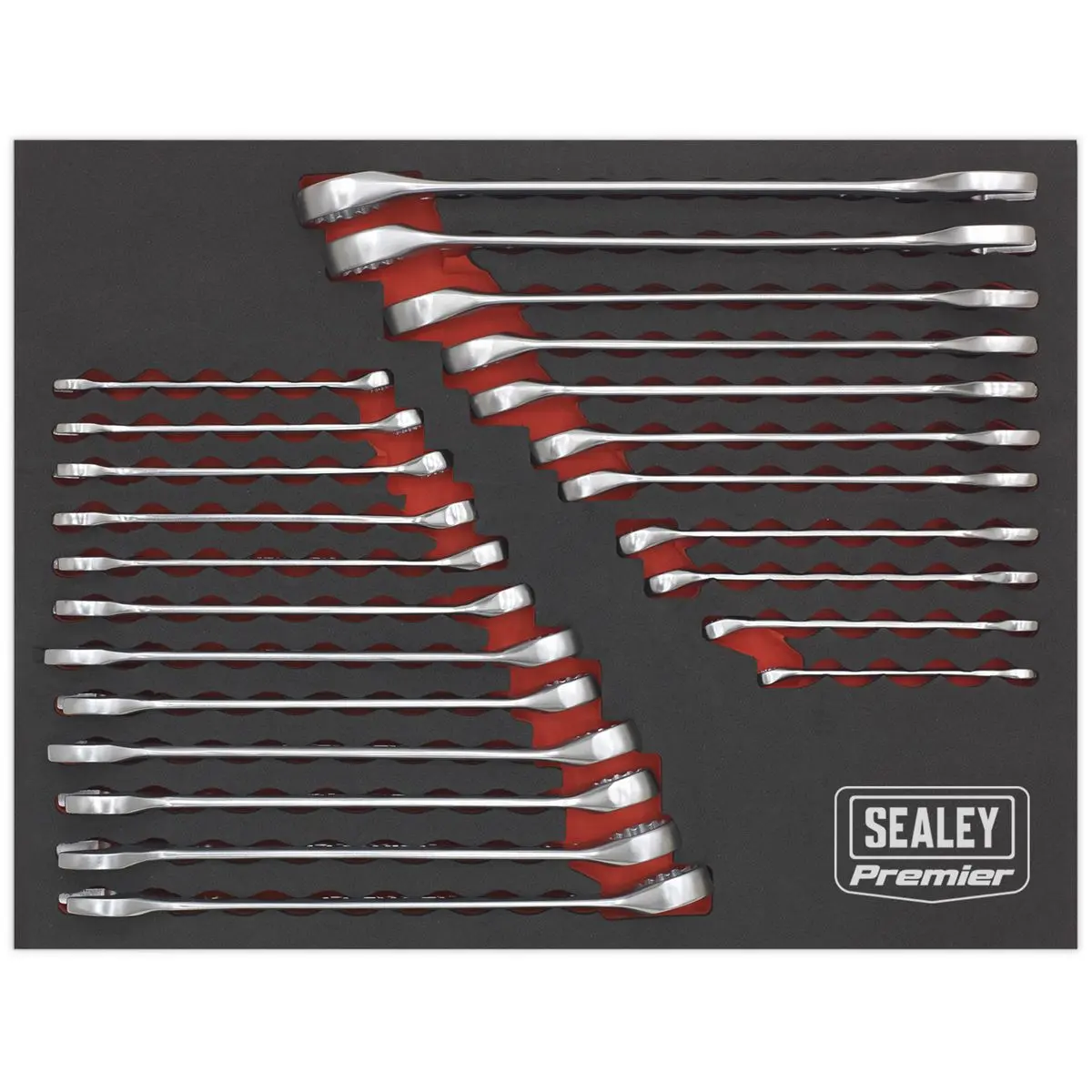 Sealey Premier 23 Piece Cold Stamped Combination Spanner Set Metric/Imperial - Image 5