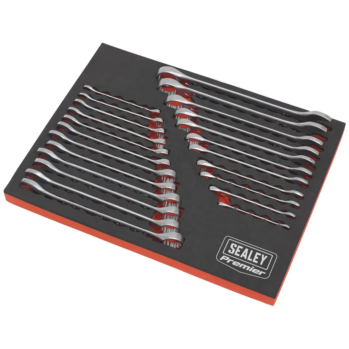 Sealey Premier 23 Piece Cold Stamped Combination Spanner Set Metric/Imperial - Image 8