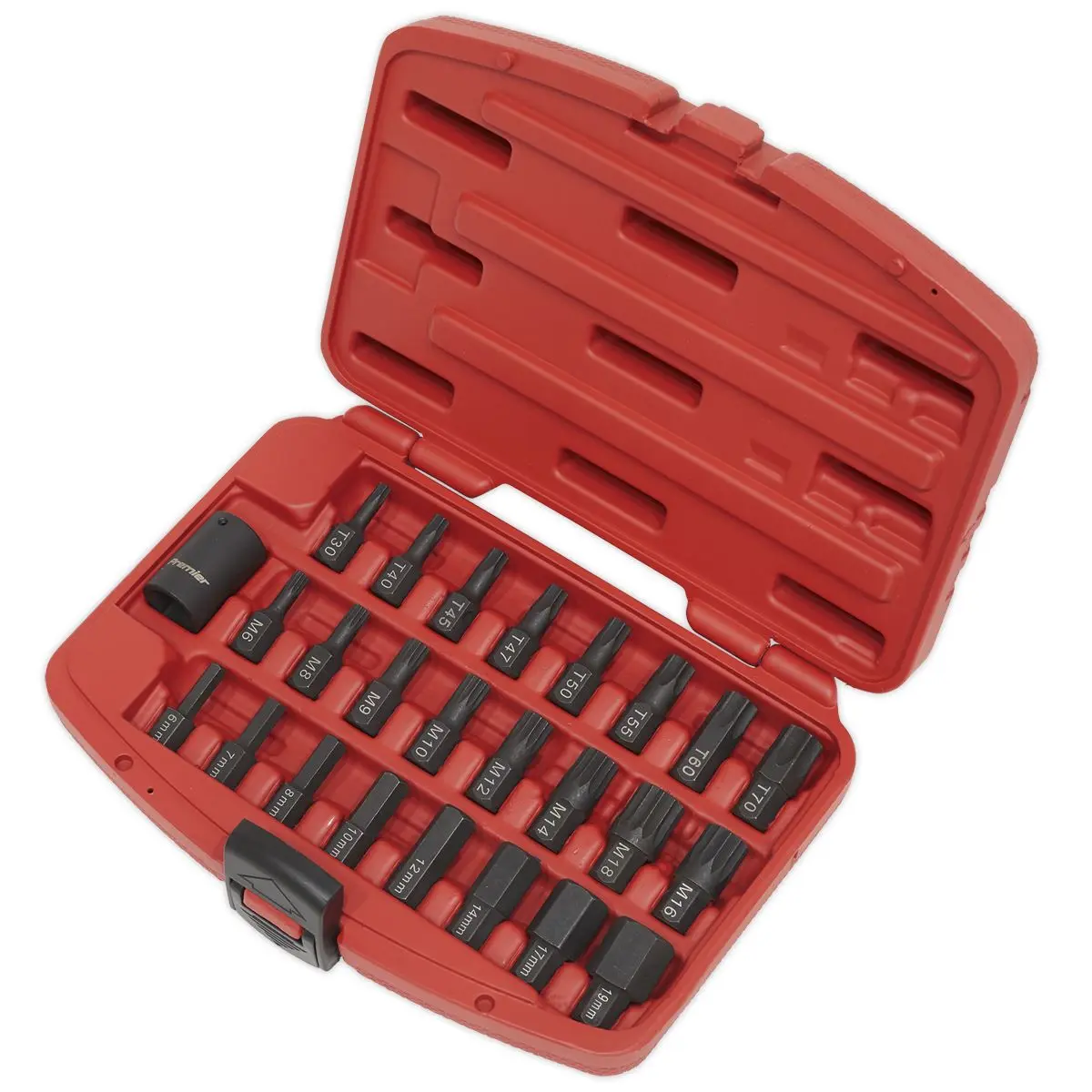 Sealey Impact Trx-Star Hex Spline Bit Set 25 Piece 1/2" Drive Premier - Image 2