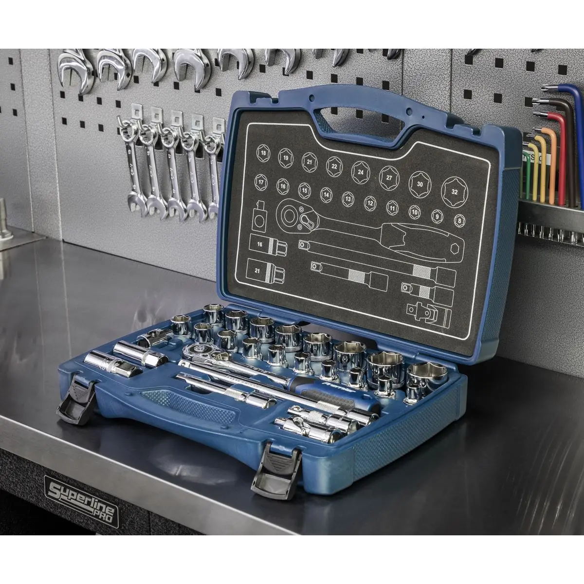 Sealey Premier 26 Piece 1/2" Drive Metric Socket Set 8-32mm - Image 11
