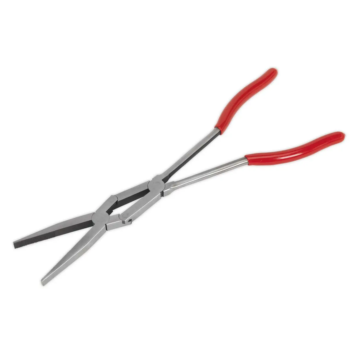 Sealey Premier 335mm Double Joint Long Reach Flat Nose Pliers Engine Bay - Image 3