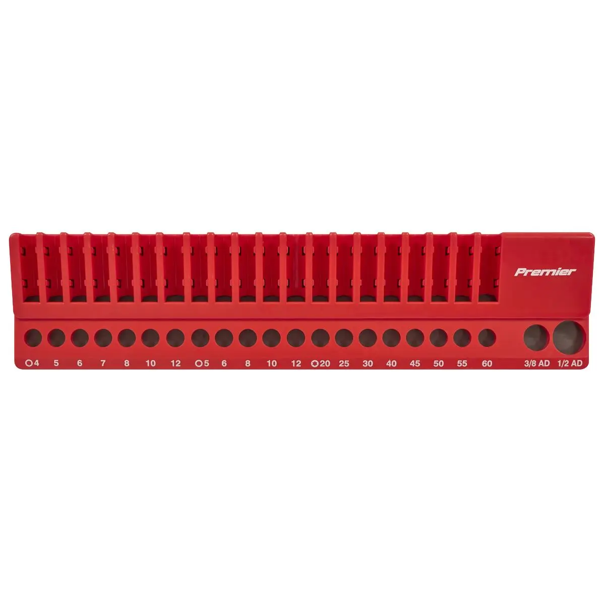 Sealey Premier Magnetic Bit Holder Tray 42 Bit Capacity for 10mm Hex Drive Bits - Image 4