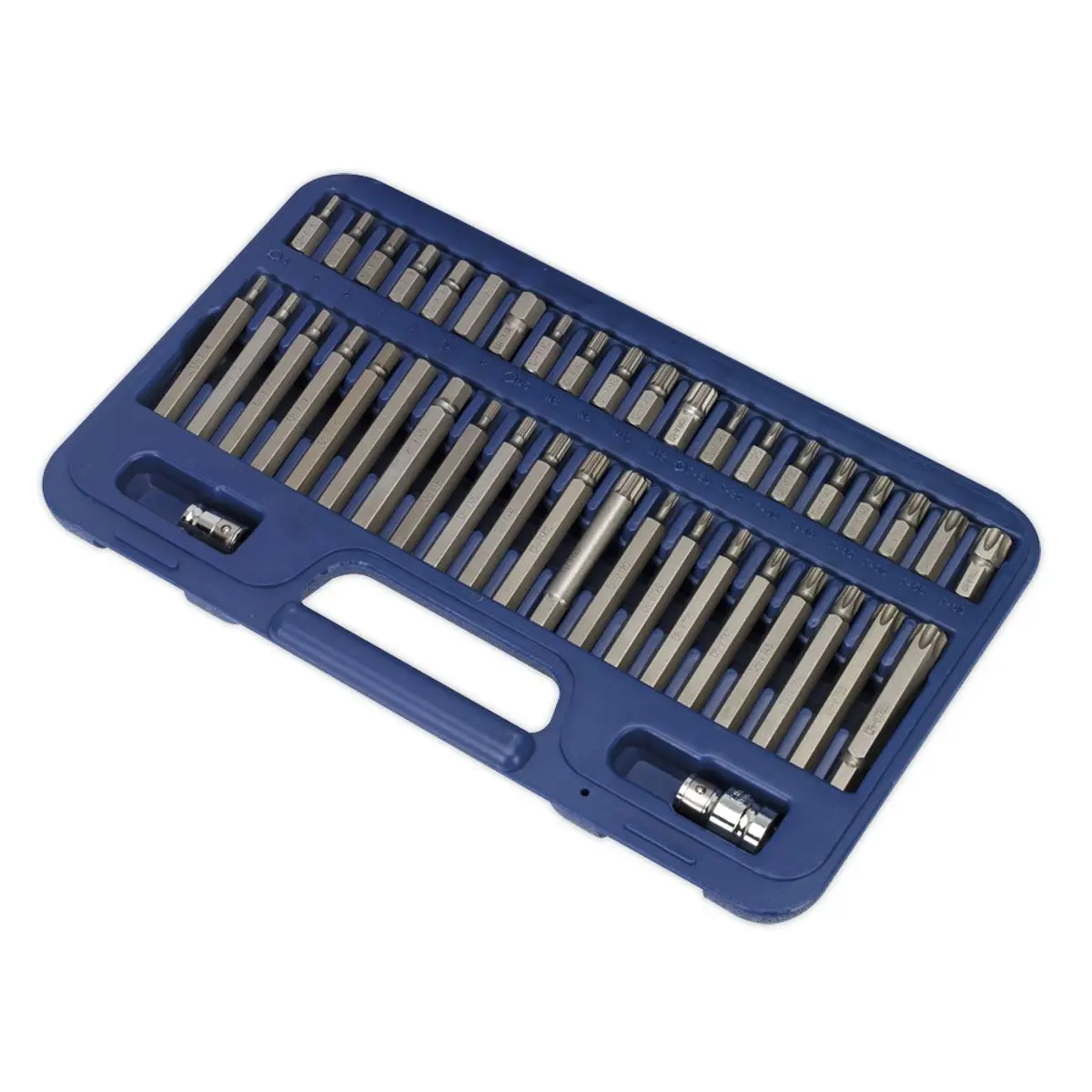 Sealey Premier 42 Piece Trx-Star Spline Hex Bit Set 3/8" and 1/2" Drive - Image 4