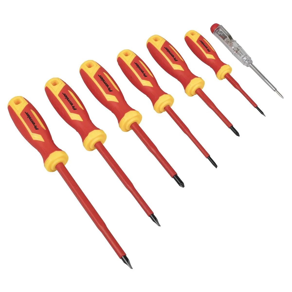 Sealey Premier VDE Screwdriver Set Electricians Slotted Phillips 7pc 1000V
