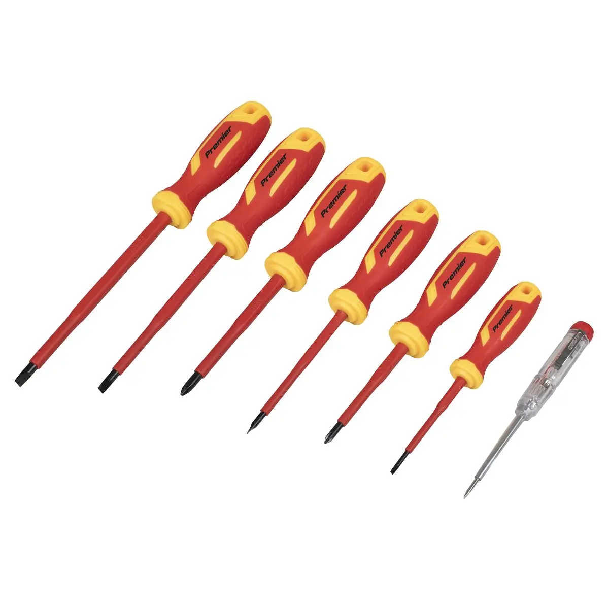 Sealey Premier VDE Screwdriver Set Electricians Slotted Phillips 7pc 1000V - Image 7