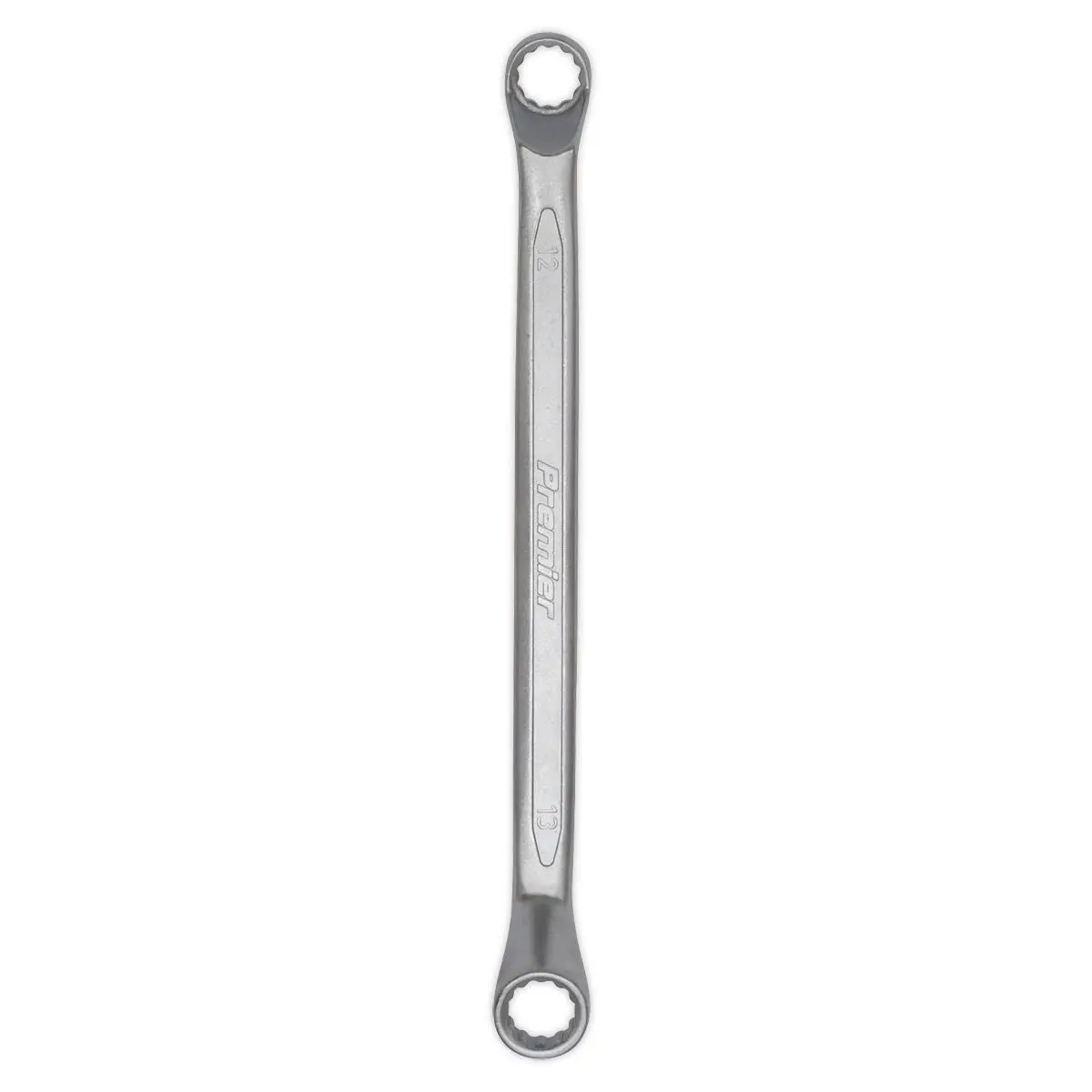 Sealey Premier 8 Piece Cold Stamped Offset Double End Ring Spanner Set Metric - Image 2